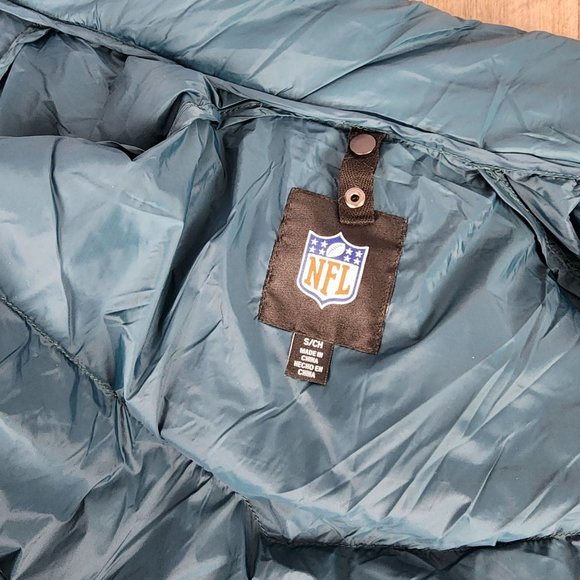 Philadelphia Eagles NFL Men's Small 3 in 1 Black Puffer Jacket Green Vest Set - Picture 8 of 16